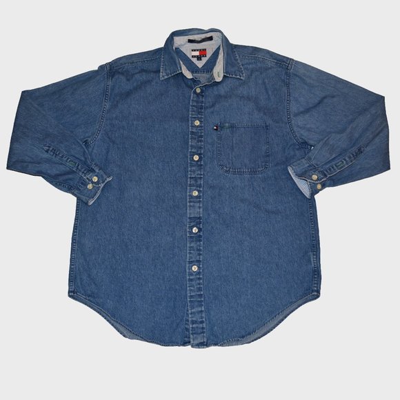 Tommy Hilfiger Other - 90's Vintage Tommy Hilfiger Denim Button Down